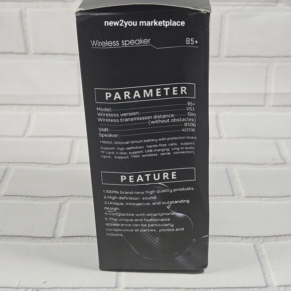 B5+ Wireless Graffiti Bear Speaker Galaxy Space Print - Picture 8 of 13